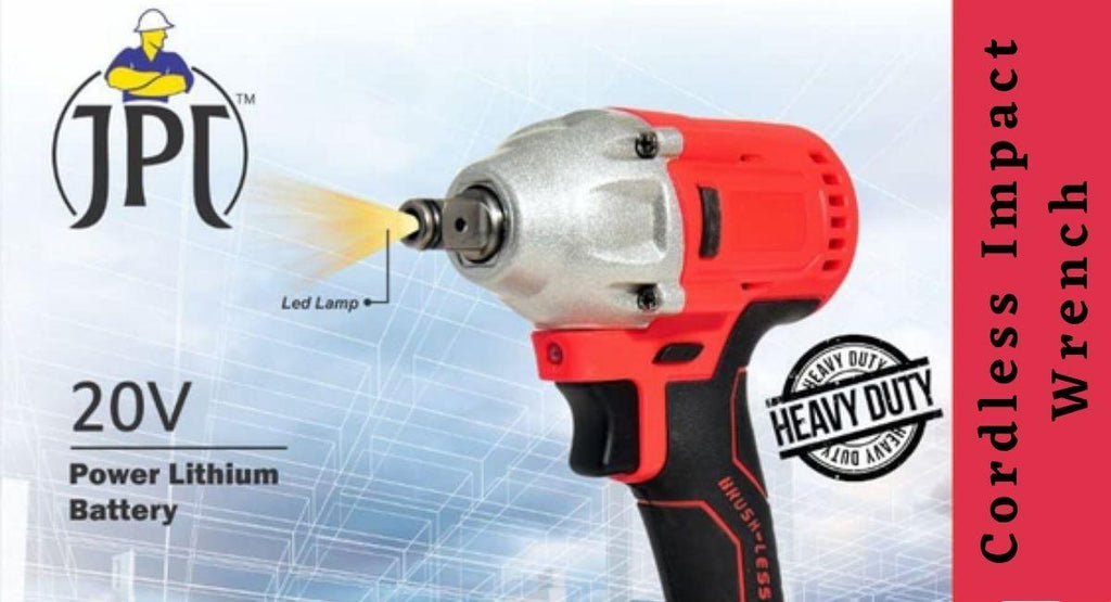 Cordless Impact Wrench with Batteries JPT Tools