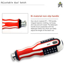 JPT Double-Head Dual-Use Magnetic 9 in 1 Adjustable Flathead and Cross Screwdriver Set with Handle