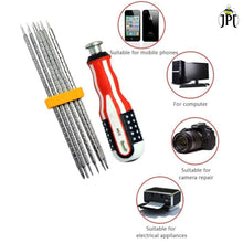 JPT Double-Head Dual-Use Magnetic 9 in 1 Adjustable Flathead and Cross Screwdriver Set with Handle