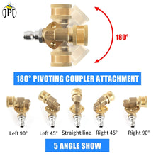 Buy JPT pressure washer Pivoting Coupler with 5 Angle at the best price online. This feature brass and stainless steel build with smart locking mechanism.