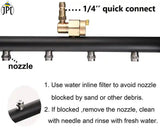 JPT 15" Dual-Function 4-Nozzle Undercarriage Cleaner,Surface Cleaner for Pressure Washer, with 3 Pieces Extension Wand