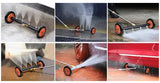 JPT 15" Dual-Function 4-Nozzle Undercarriage Cleaner,Surface Cleaner for Pressure Washer, with 3 Pieces Extension Wand