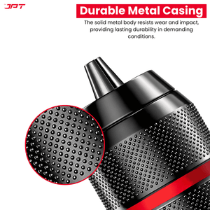 JPT Heavy-Duty 10MM Metal Keyless Drill Chuck | 3/8‑24UNF Mount | Gear Shaped 3 Jaws | Durable Metal Casing | Self-Locking Chuck | Use in Wood, Metal, and DIY Tasks
