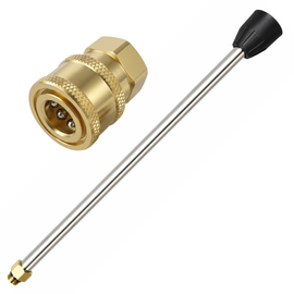JPT 15-Inch High Pressure Washer Extension Rod / Wand With 1/4-Inch Quick Connector