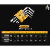 Buy online for the JPT 9 pcs premium hex Allen Key Set, made from chrome vanadium steel and finished with black oxide coating, all available at the best price.