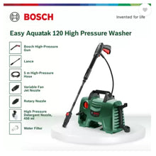 Buy the Bosch car washer EasyAquatak 110 to tackle small-to-medium jobs effortlessly. Buy from JPT Tools to get best price on all Bosch products. Buy Now