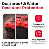 Buy JPT Pro Series 16" heavy-duty tool box, featuring two transparent lid, one removable tray compartment, dustproof & waterproof seal design, and more. Buy Now