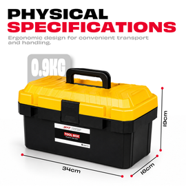 14" Heavy Duty Tool Box – Lightweight, Lockable & Portable