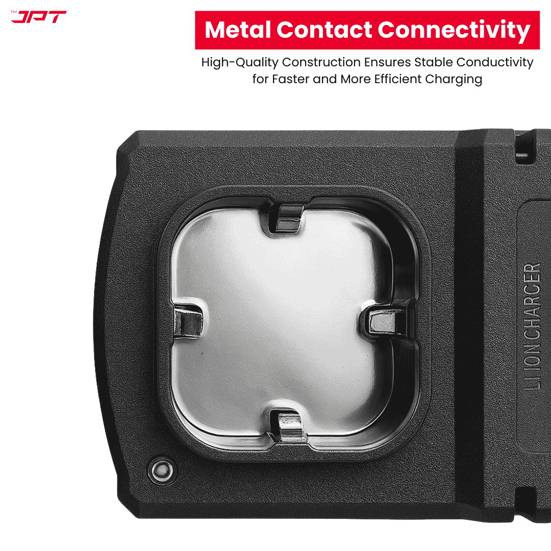 Buy JPT 18V lithium battery charger for rechargeable batteries, cordless tools, and more. Buy 12v, 18v, and 21v charger at one-stop shop JPT Tools. Buy Now