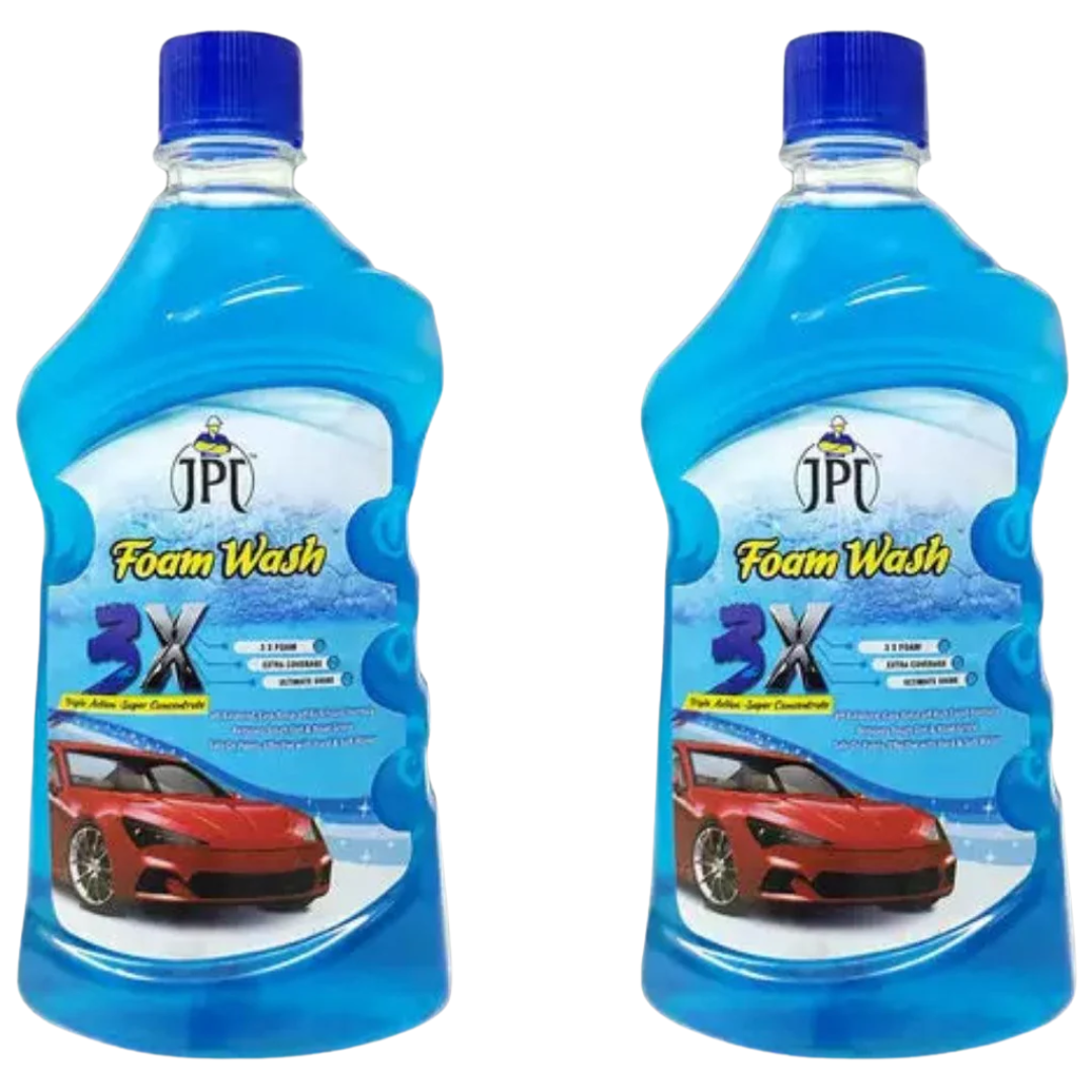 JPT 1-Litre Super Concentrated Advance 3x Snow Foam Formula Car Shampoo | Extra Coverage | Ultimate Shine | Works with Foam Cannons, Foam Guns or Bucket Washes