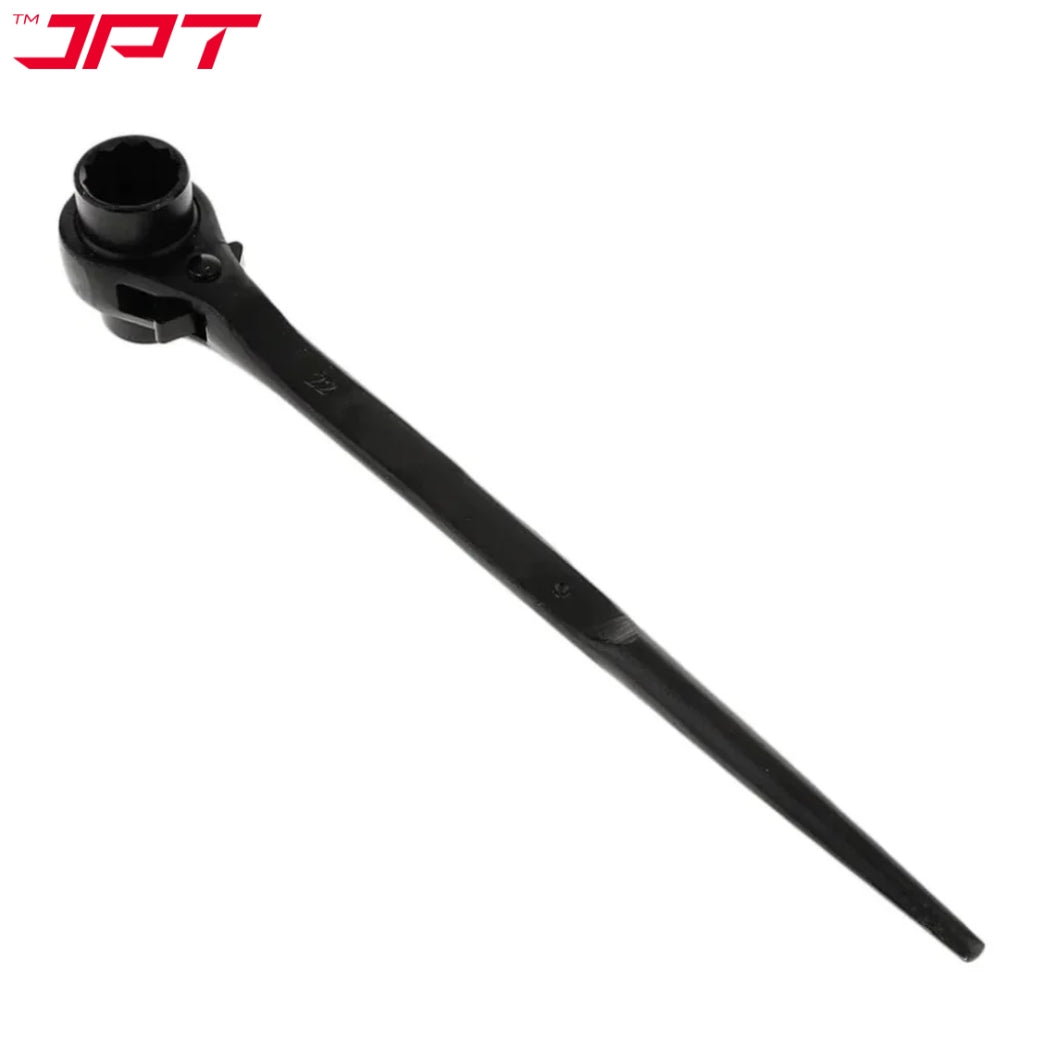 JPT 19-21MM Hexagon Scaffold Quick Wrench | Double Openings Head Ratchet Spanner | Pointed Tail Ratchet Wrench for Automotive Service