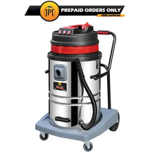 Buy now the JPT triple motor vacuum cleaner wet and dry, featuring 4500w motor, 100L SS container, 28 kAp suction and HEPA filter for 99.6% cleaning. Buy Now