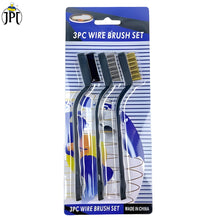 Buy JPT heavy-duty 3-piece wire brush set – brass, nylon, & stainless steel brushes for different cleaning. This set is perfect for rust, grime, & delicate surfaces.