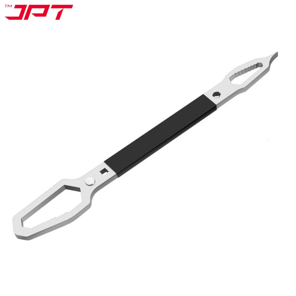 JPT Multifunction Double Head Sink Wrench | Slotted Screwdriver, Crow Bar, Survival Hammer Function | Double-ended Adjustable Wrench Tool | Suitable for 6-13mm Screws & Nuts