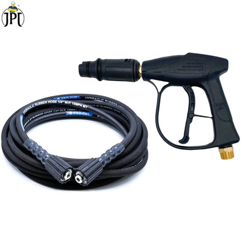 JPT Combo Universal Water Pressure Gun with 8-Metre Pressure Washer Hose Pipe – Compatible with Most Pressure Washer Brands