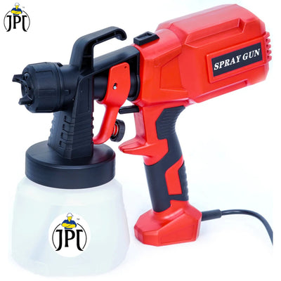 Buy now the JPT professional 400W corded Spray Paint Machine, featuring HVLP technology,  650ml/min flow rate, upgraded motor, dust blowing function, and more.