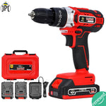 JPT Pro Series 21-volt Heavy Duty Impact Cordless Drill Machine | Max 40Nm Torque | Max 1600 RPM Speed | 10mm Keyless Chuck | 25+3 Gears | 2000mAh Battery | Fast Charger ( RENEWED )