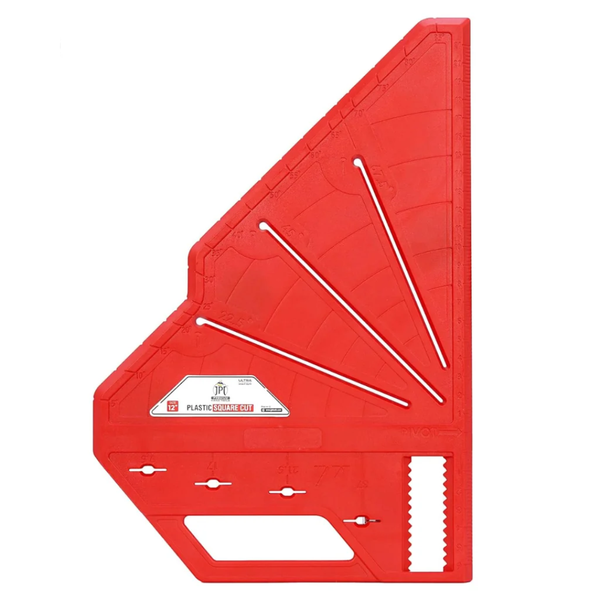 JPT 22.5°, 45°, 67.5° Multi-Angle Measuring Carpenter Square Marking Tool | ABS Plastic Build | High Precision Angle Guide | Built-in Pencil Holder | For Carpentry, Woodworking, Construction