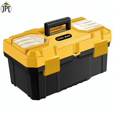 JPT Industrial-Grade Portable Toolbox Thickened, Multi-Functional Storage for Household, Car, and Electrical Maintenance (17INCH TOOL BOX)