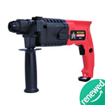 JPT SDS-Plus 20MM Corded Electric Rotary Hammer Drill Machine | 700W | 1400 RPM | 2.4 Joules | 5100 BPM | 2 Functions | 3 Drill Bits | Depth Gauge | Auxiliary Handle ( RENEWED )