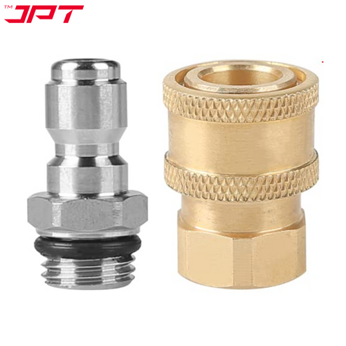 JPT Heavy Duty 1/4-Inch Quick Connect & Disconnect Female Connector And 1/4-Inch Quick Female Coupler