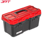 Buy JPT Pro Series 16" heavy-duty tool box, featuring two transparent lid, one removable tray compartment, dustproof & waterproof seal design, and more. Buy Now