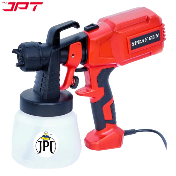 JPT 400W HVLP Corded Spray Paint Machine | 3 Spray Patterns | 800ml Detachable Container | 360° Directional Nozzle | Adjustable Flow Control | Fast And Flawless Painting Perfection | Great Coverage And No Drips