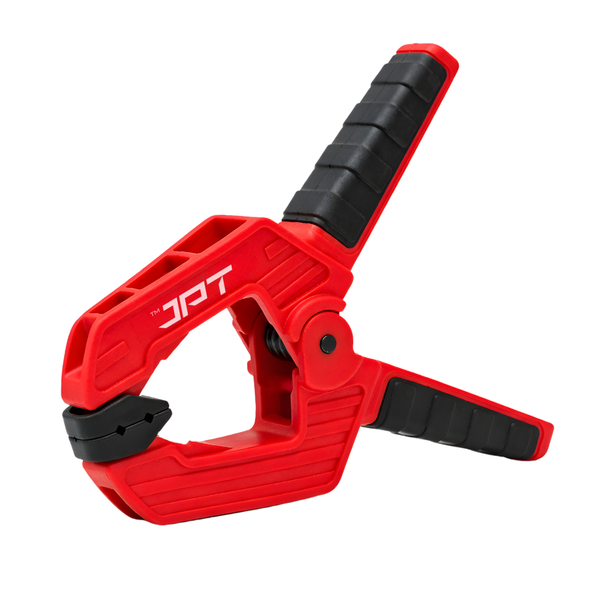 Buy JPT Ultra heavy-duty 2.5 inch (50mm) spring clamp with hardened steel spring and rotating pads. Ideal for woodworking, carpentry, DIY and workshop use.