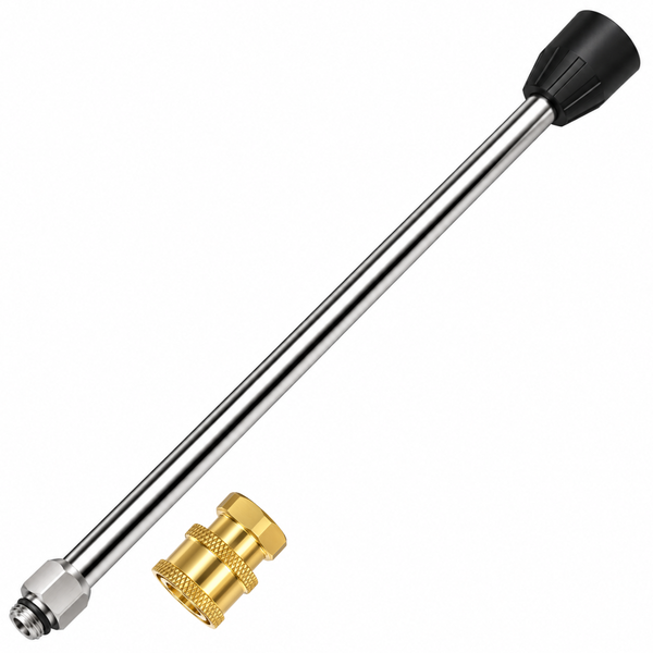JPT 15-Inch High Pressure Washer Extension Rod / Wand With 1/4-Inch Quick Connector