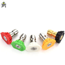 JPT 5 Piece Multiple Degrees 1/4 Inch Quick Connect Universal Pressure Washer Nozzle Tips