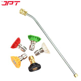 Buy now the JPT combo of 30° extension rod, five multi-degree pressure washer nozzle tips, and 1/4-inch quick connector all at the best price online in India.