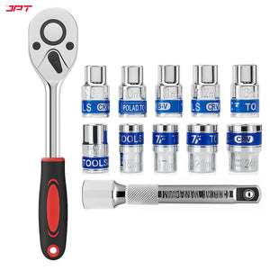 Buy JPT 12-in-1 ratchet spanner socket set for home, car, bike, cycle, automotive repairing at the best price in India. Buy best hand tools from JPT Tools.