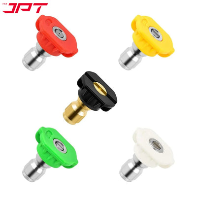 Buy now the JPT stainless steel and brass material 5 piece multiple degrees pressure washer nozzle tips at the best price online. Buy Now