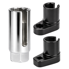 Buy JPT heavy duty 22mm oxygen sensor socket tool with offset and slotted design for tight engine access. Ideal for O2 sensor removal and car repair workshops.