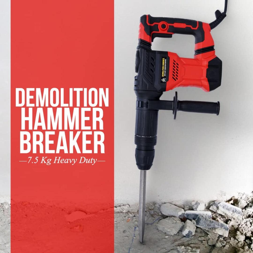 Grab now the strongest JPT sds plus 7.5 KG heavy-duty breaker machine, featuring 1300 watt, 4100 bpm, 12.5 joules all just at the lowest price in India online.