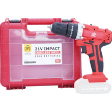 JPT Cordless 21v Screw Driver/impact Drill - Red, 1.50 Kilowatt Hours (Battery & Charger not included)