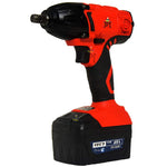 JPT Heavy Duty 18V Cordless Impact Wrench 1/2" Socket Drive with Two BATTIRES