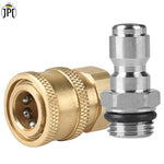 Buy now the JPT heavy-duty 1/4-inch female connector & male connector for seamless pressure washer connections. Buy all pressure washer accessoris at best price.