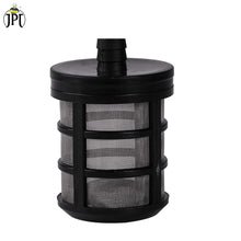 Shop now the heavy duty JPT black pressure washer inlet hose filter, featuring high-quality plastic build, stainless steel filter, and heavy design at the bottom.