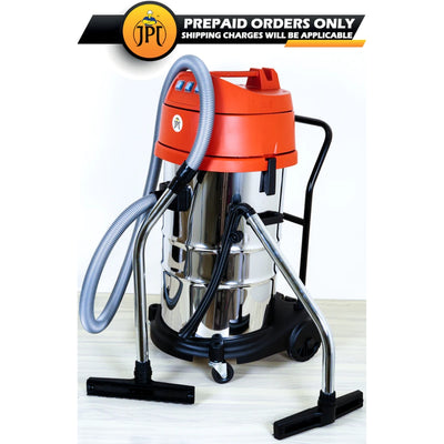 Buy JPT KVC80 Commercial Vacuum Cleaner Wet and Dry featuring 22 KPA, 3200W Double Motor, 80L SS Tank, HEPA Filtration and 99.6% Filtration for just ₹29,849/-.