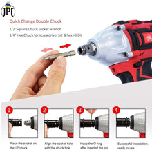 Buy now the top rated JPT combo 21v cordless impact wrench. This combo includes impact wrench, two batteries, fast charger and 10-piece socket. Buy Now