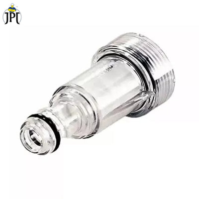 Buy now the JPT high pressure washer transparent inlet water filter compatible with StarQ, Vantro, Aimex, Shakti, ResQTech, Bosch online. Buy Now