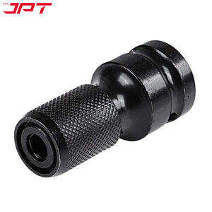 JPT 1/2-Inch Square Drive to 1/4-Inch Hex Socket Adapter | Impact wrench To Drill Machine Converter | Quick Release Chuck Converter for Impact Wrench
