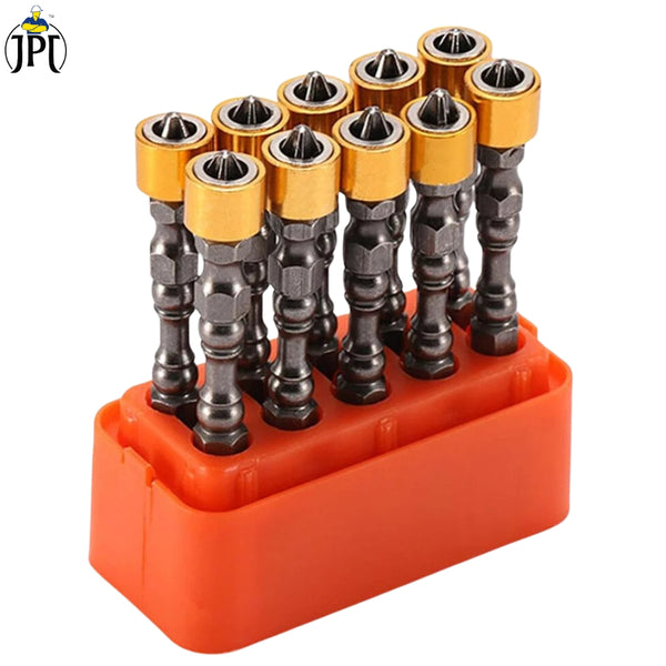 JPT 10-Piece PH2 Double End Screwdriver Bit Set | 65MM Long Super Magnetic Screwdriver Bits