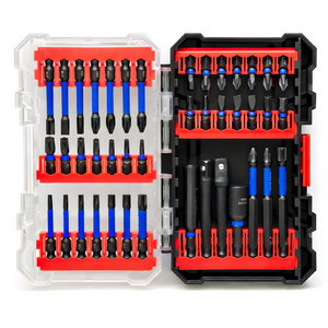 JPT 42-Piece Impact Rated S2 Steel Bit Set | Phillips, Pozidriv, Torx, Hex & Slotted Bits with Bit Holder & Socket Adapter | Taiwan Material for Impact Driver & Drill | Ultra Heavy Duty