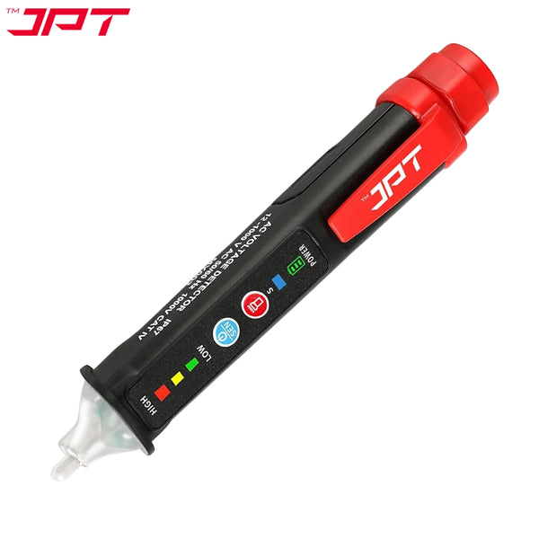 JPT Pro Series Non-Contact Dual Range  (12V-1000V / 48V-1000V) AC Voltage Tester | Tester for Live/Null Wire Detection | Buzzer Alarm & LED Flashlight | Best for Electricians, Technicians, Ad Home Use