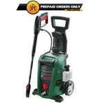Buy Bosch high pressure washer Universal Aquatak 130, featuring 1700W motor, 130bar pressure, 7 l/h water flow, 3-in-1 nozzle, and much more at the best price.