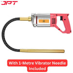 Grab this amazing deal on JPT heavy duty 1250w concrete vibrator machine which features 13000vpm, 1300rpm, copper armature with 1-metre vibrator needle.