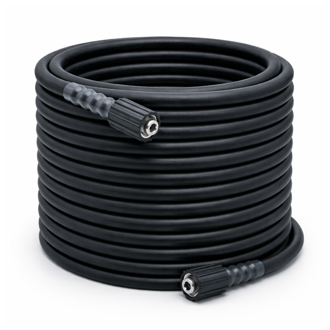 JPT Heavy Duty 15-Metre Pressure Washer Hose Pipe | American Standard M22 Thread With O-Ring Seals | 1/4-Inch Quick Connect | Stand Upto 4300 PSI Pressure | Compatible With Many Pressure Washer Brand