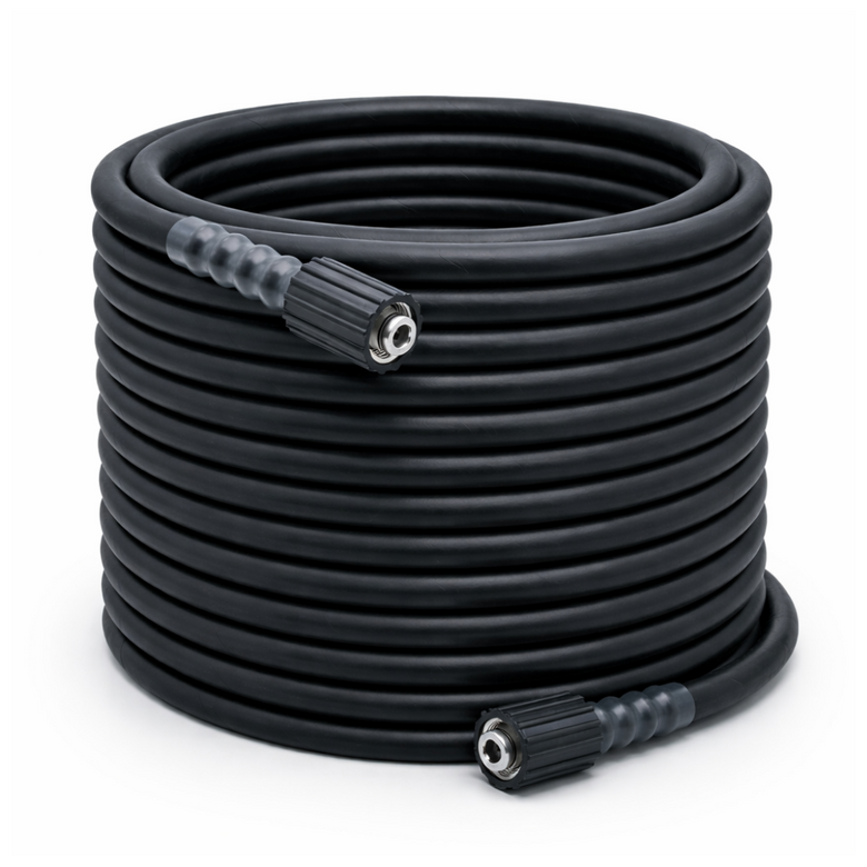 JPT Heavy Duty 15-Metre Pressure Washer Hose Pipe | American Standard M22 Thread With O-Ring Seals | 1/4-Inch Quick Connect | Stand Upto 4300 PSI Pressure | Compatible With Many Pressure Washer Brand